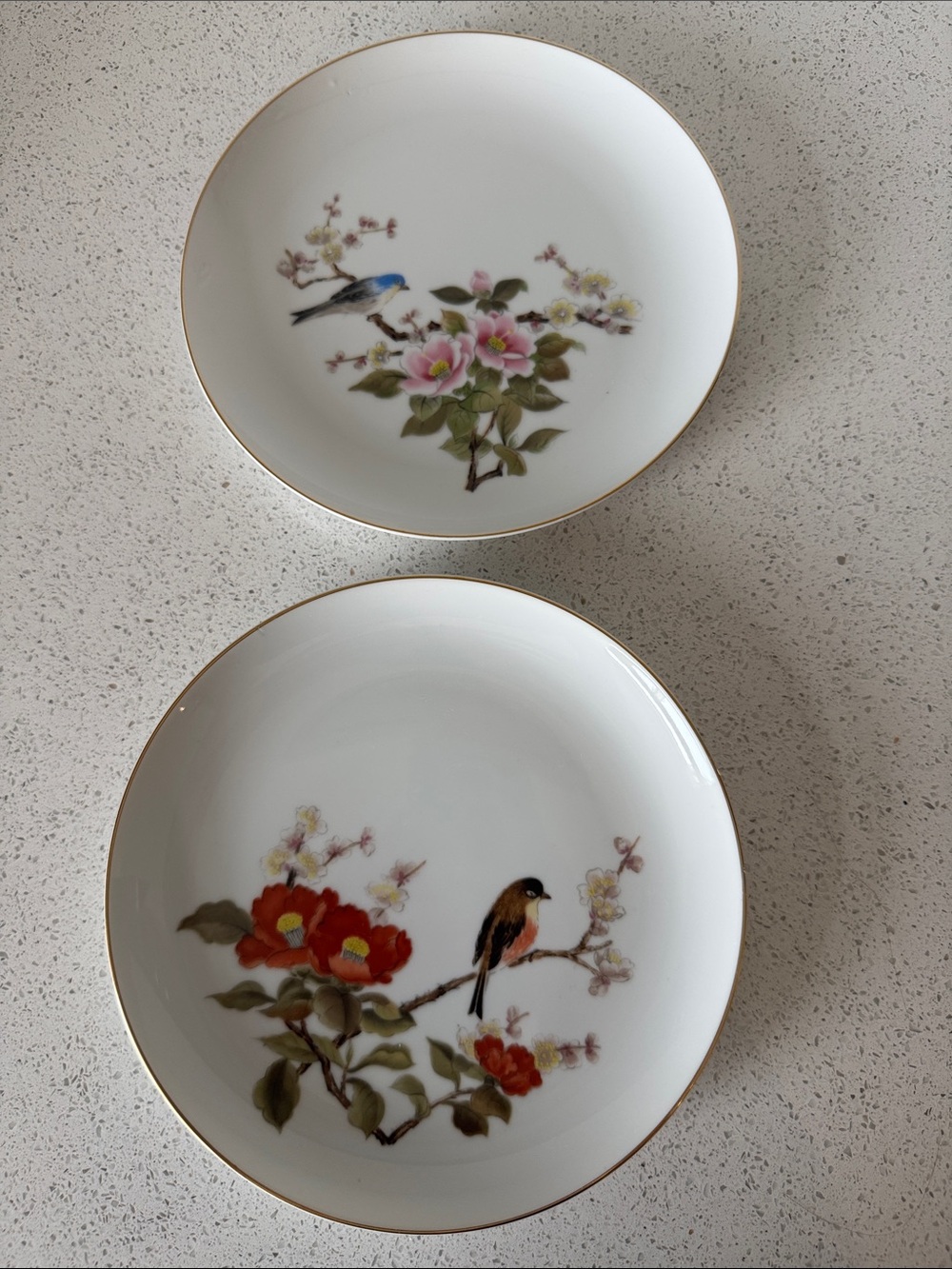 Set of two vintage Takahashi San Francisco porcelain plates